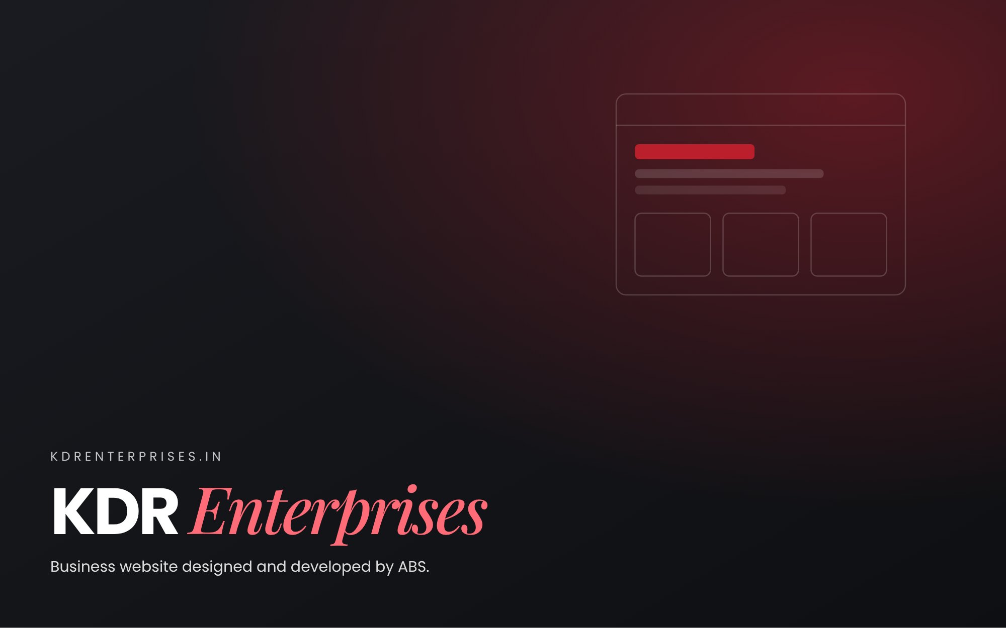 KDR Enterprises website by ABS