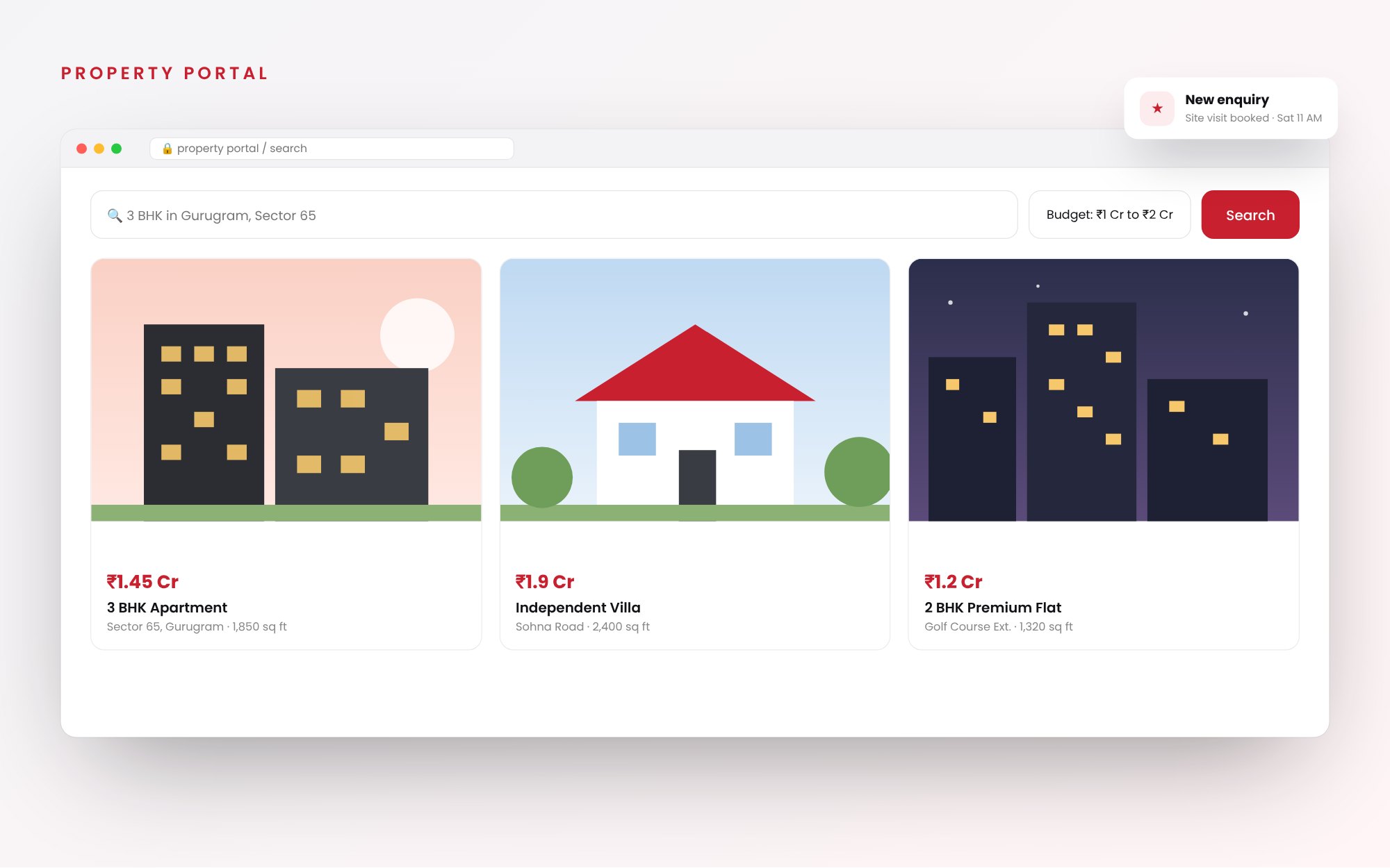 Real Estate Portal website by ABS